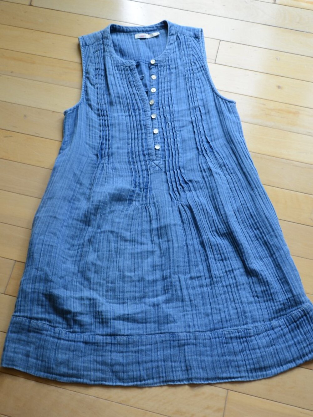 Faherty Sleeveless Cotton Mini Dress Size S